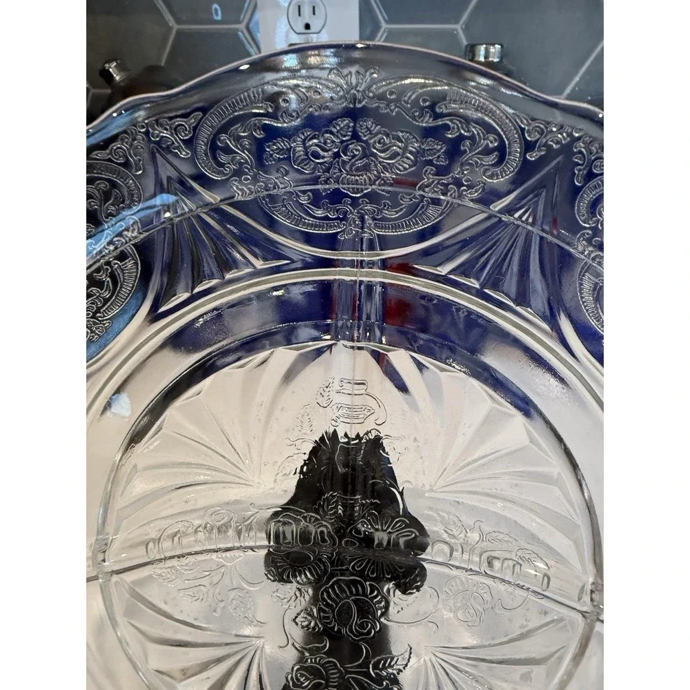 Hazel Atlas Royal Lace Crystal Clear 10